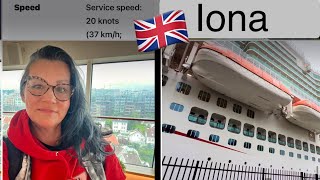 Iona🛳️British cruise ship19 decks30 eating placesSparetreatstheatrecinemaactivity clubs💖 [upl. by Gaal449]