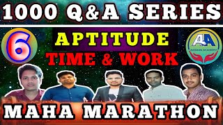 CLASS 6  APTITUDE  TIME amp WORK part2 1000 Q AND A SERIES  OSSC  OSSSC [upl. by Henarat198]