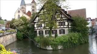 Old Town Medieval area of Esslingen am Neckar Germany [upl. by Adlez153]