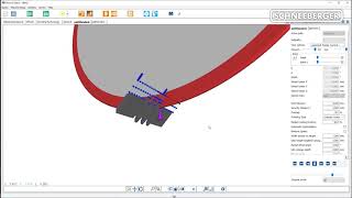 Profile Knife QUINTO Qg1 programming on Schneeberger CNC tool grinder [upl. by Annohsal]