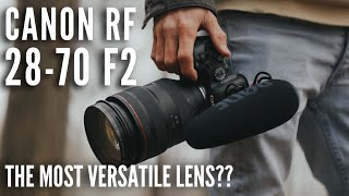 Canon RF 2870mm f2 Lens Review  The BEST all rounder The most versatile lens for videography [upl. by Geesey]