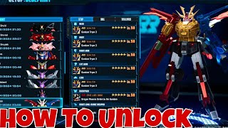 Gundam Breaker 4 How To Unlock Gundam TRYON 3 MG Parts [upl. by Yema]