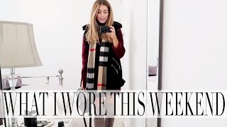 WHAT I WORE THIS WEEKEND  Lydia Elise Millen  VLOGMAS DAY ELEVEN [upl. by Harad]