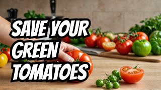 STOP Wasting Green Tomatoes Heres What to Do Instead [upl. by Zertnom]