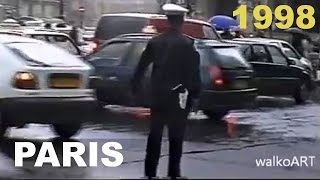 Funny PARIS 1998  Verkehrspolizist in Aktion  traffic cop in action 1998 [upl. by Arretal]