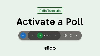 Launch a Poll ⎸ Polls Tutorial [upl. by Dihgirb]