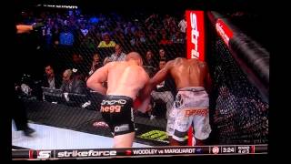 Nate Marquardt knocks out Tyron Woodley from saturday night [upl. by Terrell]