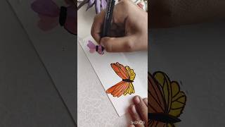 pretiest butterfly bookmark 🦋art drawing artmania bookmark [upl. by Alket]