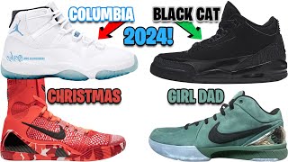 AIR JORDAN 11 COLUMBIA  LEGEND BLUE HOLIDAY 2024 JORDAN 3 BLACK CAT 2024 KOBE 9 CHRISTMAS  MORE [upl. by Attenwahs]