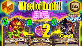 OP Wheel of DEATH Control Warlock Deck Is Actually So OP Perils in Paradise MiniSet  Hearthstone [upl. by Penhall]