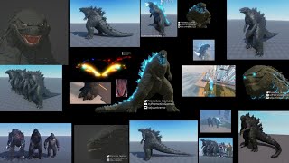 All Godzilla 2019 Remodel Teasers Kaiju Universe [upl. by Aleafar205]