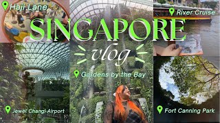 SINGAPORE final vlog  Fort Canning Park Haji Lane River Cruise Gardens by the Bay amp Jewel Changi [upl. by Eads]