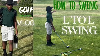 How to Swing a Golf Club with my 10yrs old L to L swing Youth Golf ⛳️ [upl. by Marguerite]