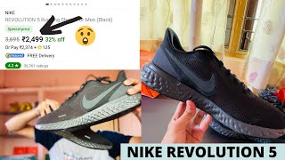 Unboxing Nike Revolution 5 running Shoes  Nike Revolution 5 Unboxing Video [upl. by Romeon335]