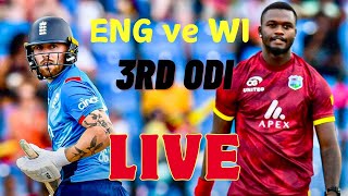 WI vs ENLAND 3rd final odi live🔴 [upl. by Stafford]