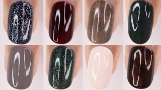 Holo Taco Dark Academia Nail Polish Swatch amp Review  New Fall Nail Polish Colors 2024 [upl. by Dreddy]