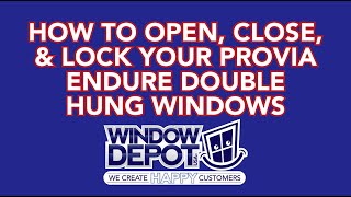 How to Open Close amp Lock Your Provia Endure Double Hung Windows [upl. by Eulalie103]