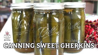 Moms Best Sweet Gherkin Recipe  Canning Sweet Pickles [upl. by Nivaj]