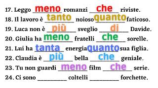 Italian grammar and vocabulary  Easy sentences  Common speaking  A2  Learn italian free lessons [upl. by Daffie]