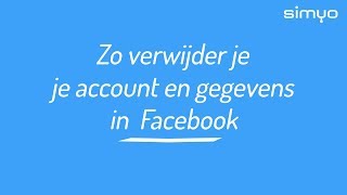 Facebook profiel verwijderen [upl. by Atirak]