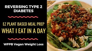 Reversing Type 2 Diabetes amp Weight Loss quotWhat I Eat In A Dayquot Plant Based Vegan Diet WFPB Meal Prep [upl. by Ursola]