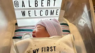 EXCLUSIVE Meet Albert 1st Bay Area baby of 2024 [upl. by Selway893]