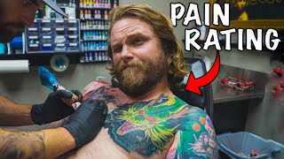 How Painful Is Getting Your Chest Tattooed [upl. by Beebe]