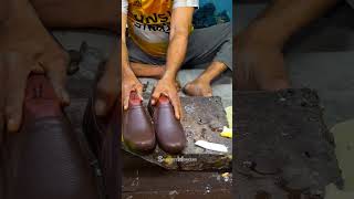 How We Manufacture Brown Leather Shoes [upl. by Buckie]