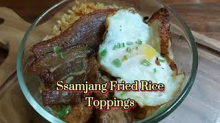 Ssamjang Fried Rice Toppings Recipe [upl. by Ecienaj]