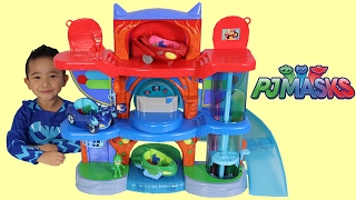 Headquarters Playset Playing With Catboy Gekko Owlette CKN [upl. by Holli]