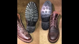 Allen Edmonds Long Branch Boots Refurbished with Dainite Soles [upl. by Ayoras457]