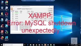 Solved XAMPP Error MySQL shutdown unexpectedly [upl. by Ahusoj]