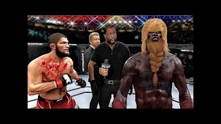 UFC 4  Khabib Nurmagomedov vs Chupakabra EA Sports [upl. by Laresa]