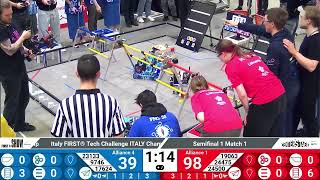 Semifinal 1 Match 1 120 points  LITBOT 24500  2024 Italy FIRST® Tech Challenge ITALY Championship [upl. by Ecilegna958]