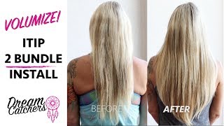 How To Add Volume  ITip Hair Extensions [upl. by Niliram]