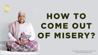 How to come out of misery By Goenka ji at Kaufman Vipassana Meditation Centre DallasTexas030891 [upl. by Hassin]