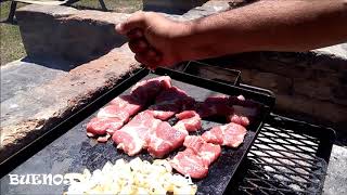 cocina parrilla bondiolita BONDIOLITA AL LIMON CON CEBOLLITAS [upl. by Gintz]