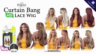 Freetress Equal Curtain Bang HD Lace Wig  Bombshell [upl. by Ahsiadal]