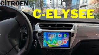 CİTROEN CELYSEE 9 İNÇ ANDROİD MULTİMEDYA SİSTEMİ  citroen carplay [upl. by Anaiq]