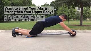 Ultimate Ab Roller Includes Resistance Bands for Ab Ripping Results [upl. by Roseann507]