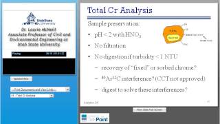 Trace Level Chromium6 Occurrence and Analysis Reviewing and Testing the State of the Science [upl. by Sorilda]