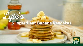 How To Make Banana Pancakes  3 Ingredient Banana Pancake Recipe [upl. by Ahsasal]