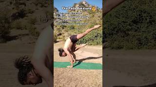 Eka Pada Bakasana  onelegged crane pose for Beginners 🧘advance yoga bakasana shorts [upl. by Tracey]