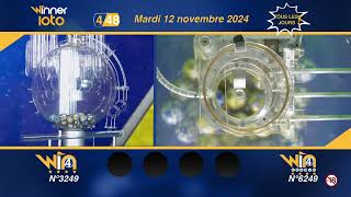 Winner Loto  Win4 et Win4 double  Mardi 12 Novembre 2024 [upl. by Peony]