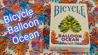 Daily deck review day 383  Bicycle Balloon Ocean playing cards By Playing Card Decks [upl. by Ade]