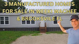 Inside 3 Beautiful Manufactured Homes in Weeki Wachee amp Brooksville FL [upl. by Einneg]