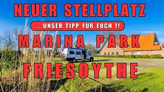 ‼️Neuer Stellplatz‼️UNSER TIPP schöner WohnmobilStellplatz Marina Park Friesoythe Reisebericht [upl. by Yerga]