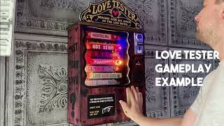 Love Tester Arcade Machine Example Gameplay HausofChester [upl. by Adnahc]