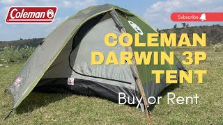 How to Setup Coleman Darwin 3 Person Camping Tent  Campydingle [upl. by Forta]