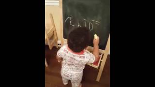 kids are so smart  2 year old doing math amazing [upl. by Eninaej]